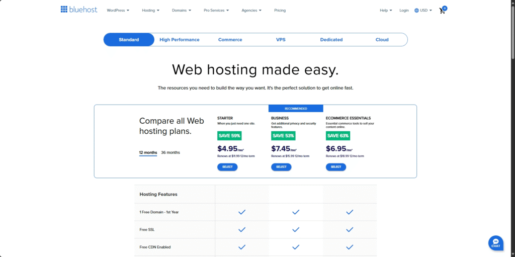 affordable business web hosting